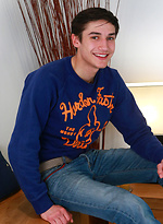 Tall Young Straight Pup Charlie & his Over Sized Very Erect 9 Inch Uncut Cock!